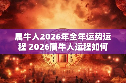 属牛人2026年全年运势运程 2026属牛人运程如何 属牛人2026年全年运势运程 2026属牛人运程如何