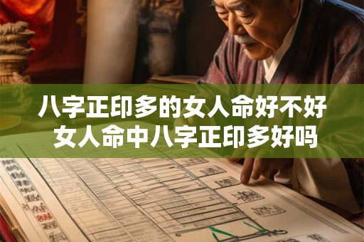 八字正印多的女人命好不好 女人命中八字正印多好吗 八字正印多的女人命好不好 女人命中八字正印多好吗