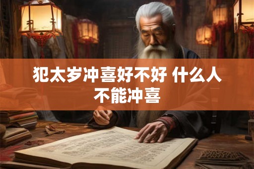 犯太岁冲喜好不好 什么人不能冲喜
