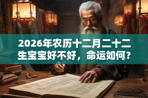 2026年农历十二月二十二生宝宝好不好,命运如何? 2026年农历十二月二十二生宝宝好不好,命运如何?