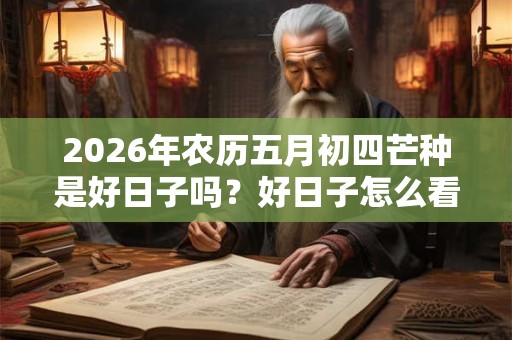 2026年农历五月初四芒种是好日子吗？好日子怎么看？