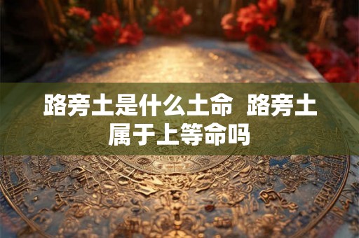 路旁土是什么土命  路旁土属于上等命吗