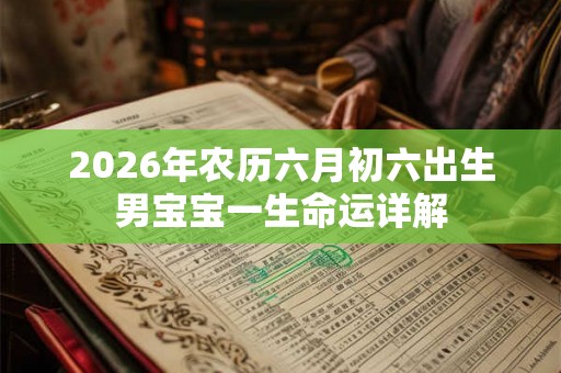 2026年农历六月初六出生男宝宝一生命运详解 2026年农历六月初六出生男宝宝一生命运详解