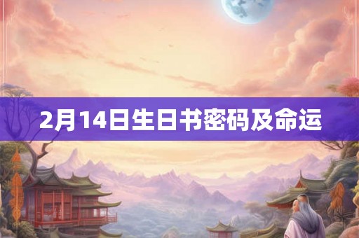 2月14日生日书密码及命运