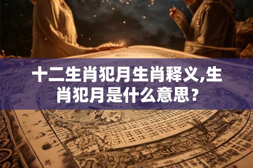 十二生肖犯月生肖释义,生肖犯月是什么意思？