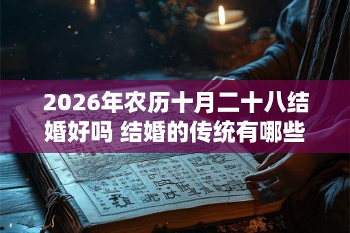2026年农历十月二十八结婚好吗 结婚的传统有哪些
