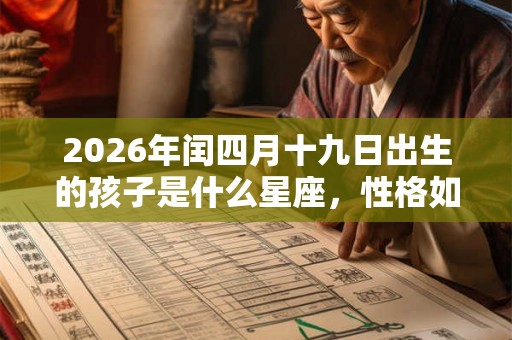 2026年闰四月十九日出生的孩子是什么星座，性格如何？