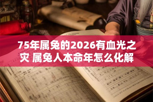 75年属兔的2026有血光之灾 属兔人本命年怎么化解
