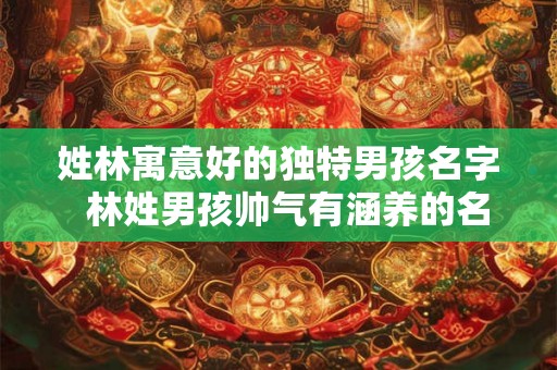 姓林寓意好的独特男孩名字  林姓男孩帅气有涵养的名字
