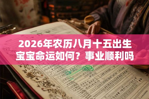 2026年农历八月十五出生宝宝命运如何？事业顺利吗？