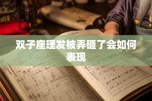 双子座理发被弄砸了会如何表现