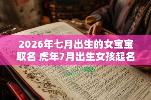 2026年七月出生的女宝宝取名 虎年7月出生女孩起名大全 2026年七月出生的女宝宝取名 虎年7月出生女孩起名大全