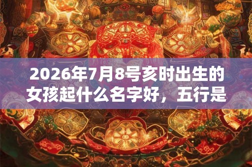 2026年7月8号亥时出生的女孩起什么名字好，五行是什么？