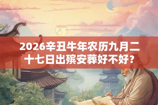 2026辛丑牛年农历九月二十七日出殡安葬好不好？