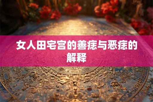女人田宅宫的善痣与恶痣的解释