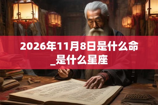 2026年11月8日是什么命_是什么星座