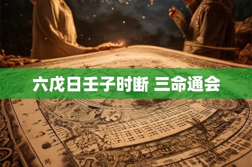 六戊日壬子时断 三命通会