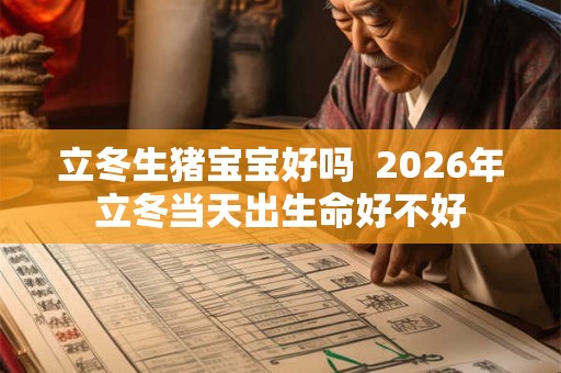 立冬生猪宝宝好吗  2026年立冬当天出生命好不好