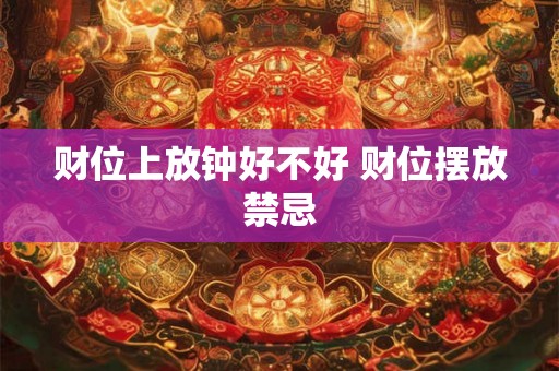 财位上放钟好不好 财位摆放禁忌