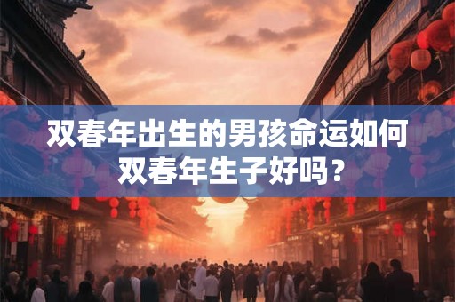 双春年出生的男孩命运如何 双春年生子好吗？