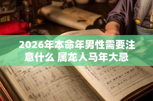 2026年本命年男性需要注意什么 属龙人马年大忌