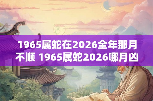 1965属蛇在2026全年那月不顺 1965属蛇2026哪月凶煞降临