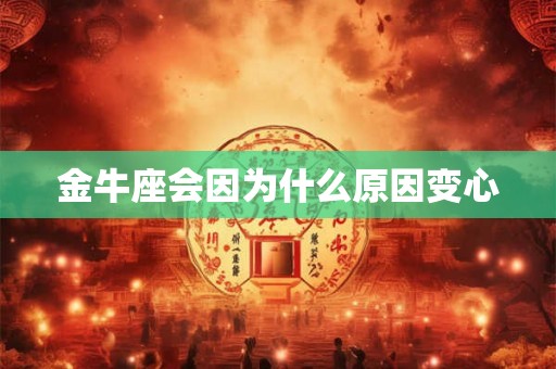 金牛座会因为什么原因变心