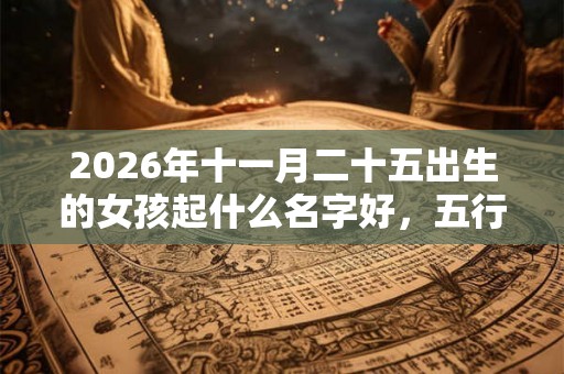 2026年十一月二十五出生的女孩起什么名字好，五行属什么