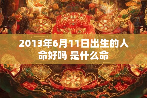 2013年6月11日出生的人命好吗 是什么命