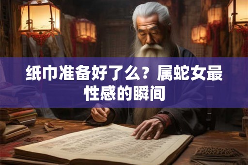 纸巾准备好了么？属蛇女最性感的瞬间