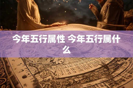 今年五行属性 今年五行属什么
