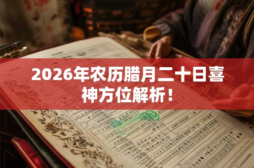 2026年农历腊月二十日喜神方位解析！