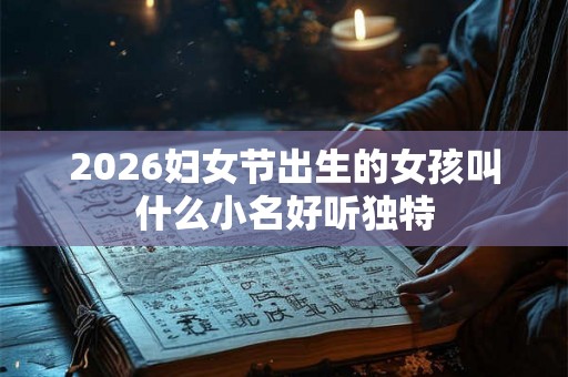 2026妇女节出生的女孩叫什么小名好听独特