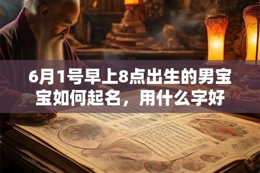 6月1号早上8点出生的男宝宝如何起名，用什么字好