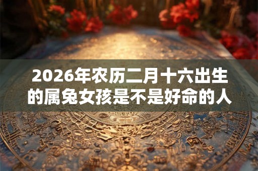 2026年农历二月十六出生的属兔女孩是不是好命的人