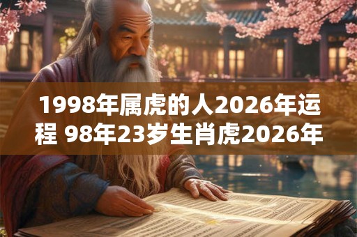 1998年属虎的人2026年运程 98年23岁生肖虎2026年运势