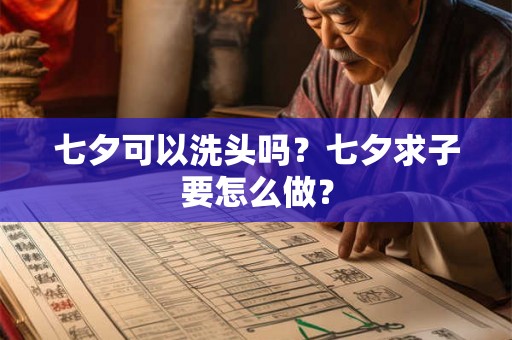 七夕可以洗头吗？七夕求子要怎么做？