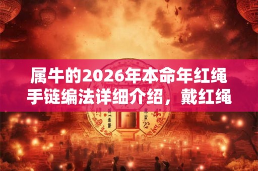 属牛的2026年本命年红绳手链编法详细介绍，戴红绳一定会转运？