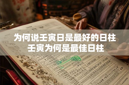 为何说壬寅日是最好的日柱 壬寅为何是最佳日柱 为何说壬寅日是最好的日柱 壬寅为何是最佳日柱