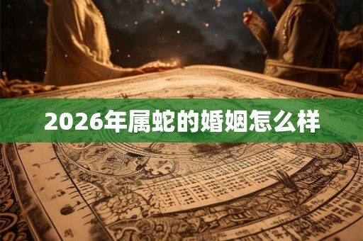 2026年属蛇的婚姻怎么样