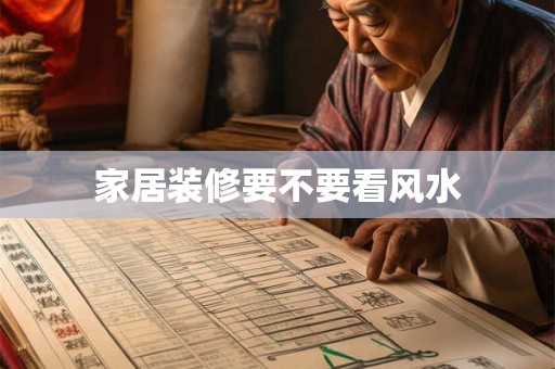 家居装修要不要看风水