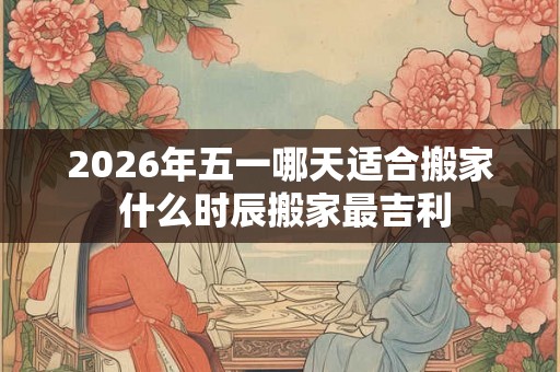 2026年五一哪天适合搬家 什么时辰搬家最吉利