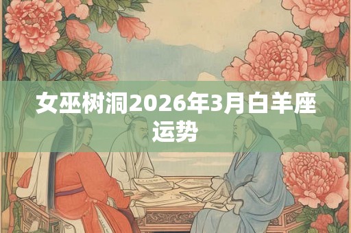 女巫树洞2026年3月白羊座运势