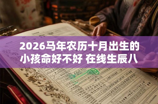 2026马年农历十月出生的小孩命好不好 在线生辰八字查询