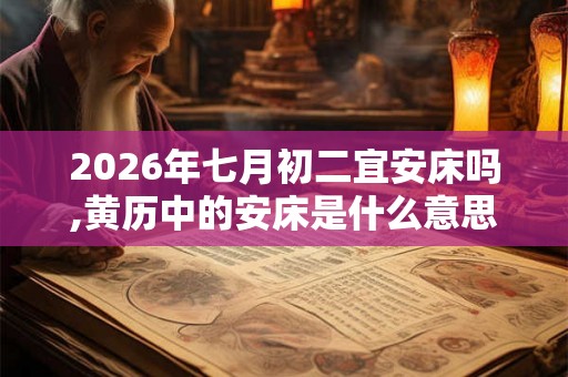 2026年七月初二宜安床吗,黄历中的安床是什么意思