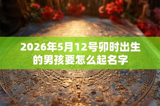2026年5月12号卯时出生的男孩要怎么起名字 2026年5月12号卯时出生的男孩要怎么起名字