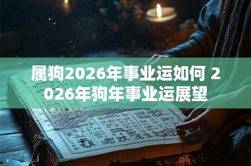 属狗2026年事业运如何 2026年狗年事业运展望 属狗2026年事业运如何 2026年狗年事业运展望