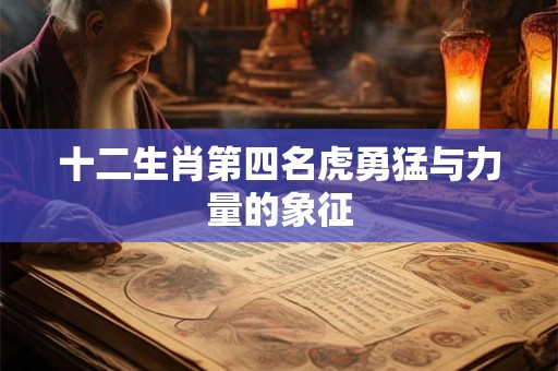 十二生肖第四名虎勇猛与力量的象征