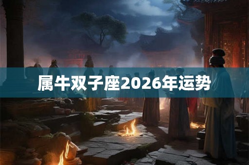 属牛双子座2026年运势 属牛双子座2026年运势