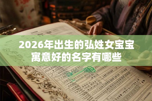 2026年出生的弘姓女宝宝寓意好的名字有哪些